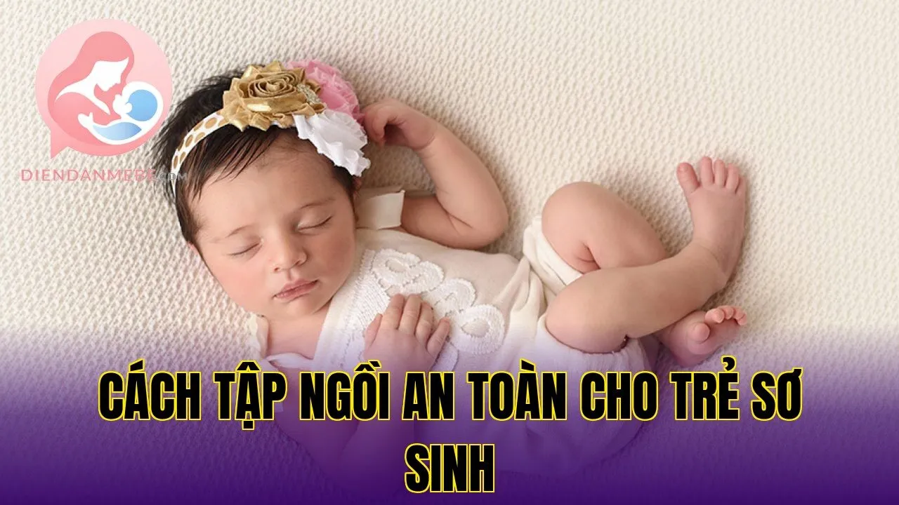 cách tập ngồi an toàn cho trẻ sơ sinh