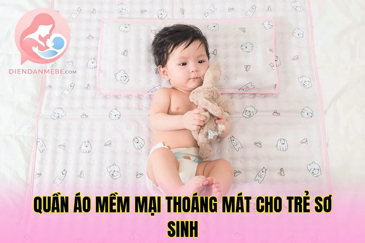 Quần Áo Mềm Mại Thoáng Mát Cho Trẻ Sơ Sinh