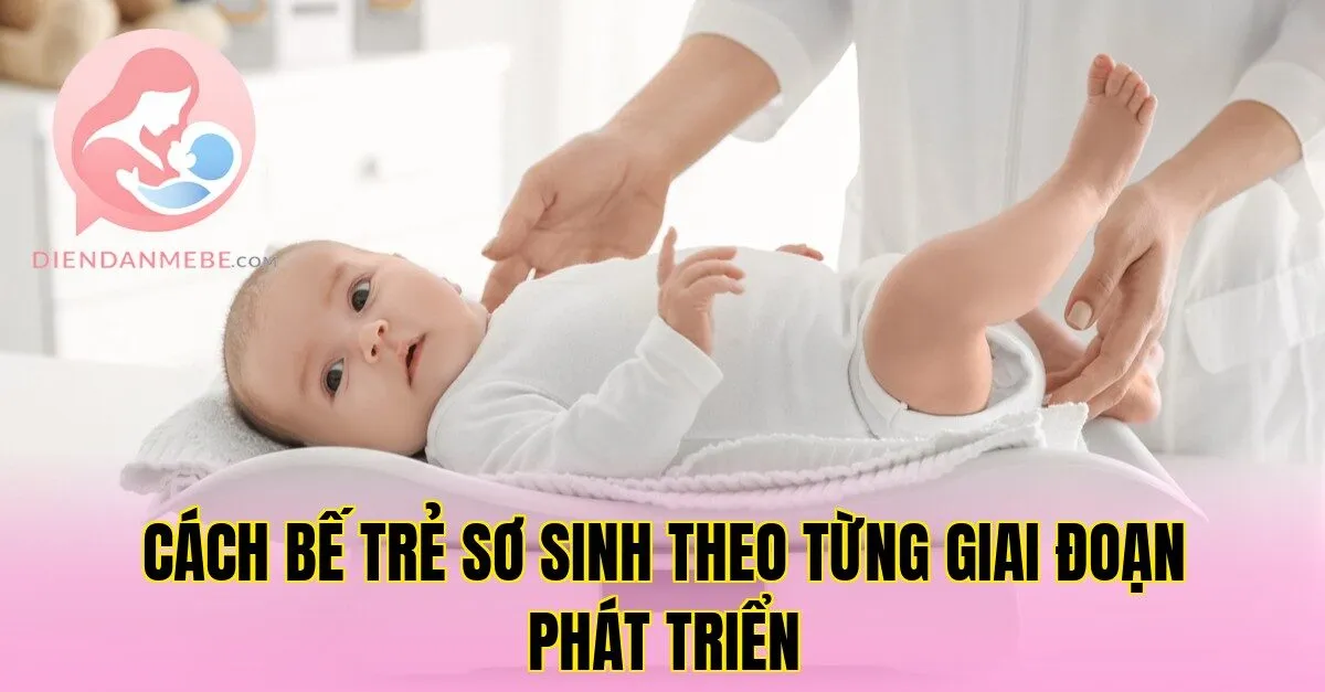 Cách bế trẻ sơ sinh theo từng giai đoạn phát triển