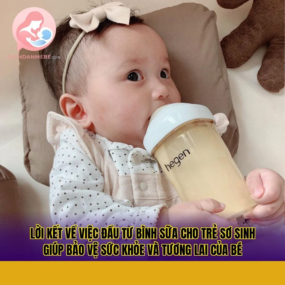 Lời kết về việc đầu tư bình sữa cho trẻ sơ sinh giúp bảo vệ sức khỏe và tương lai của bé