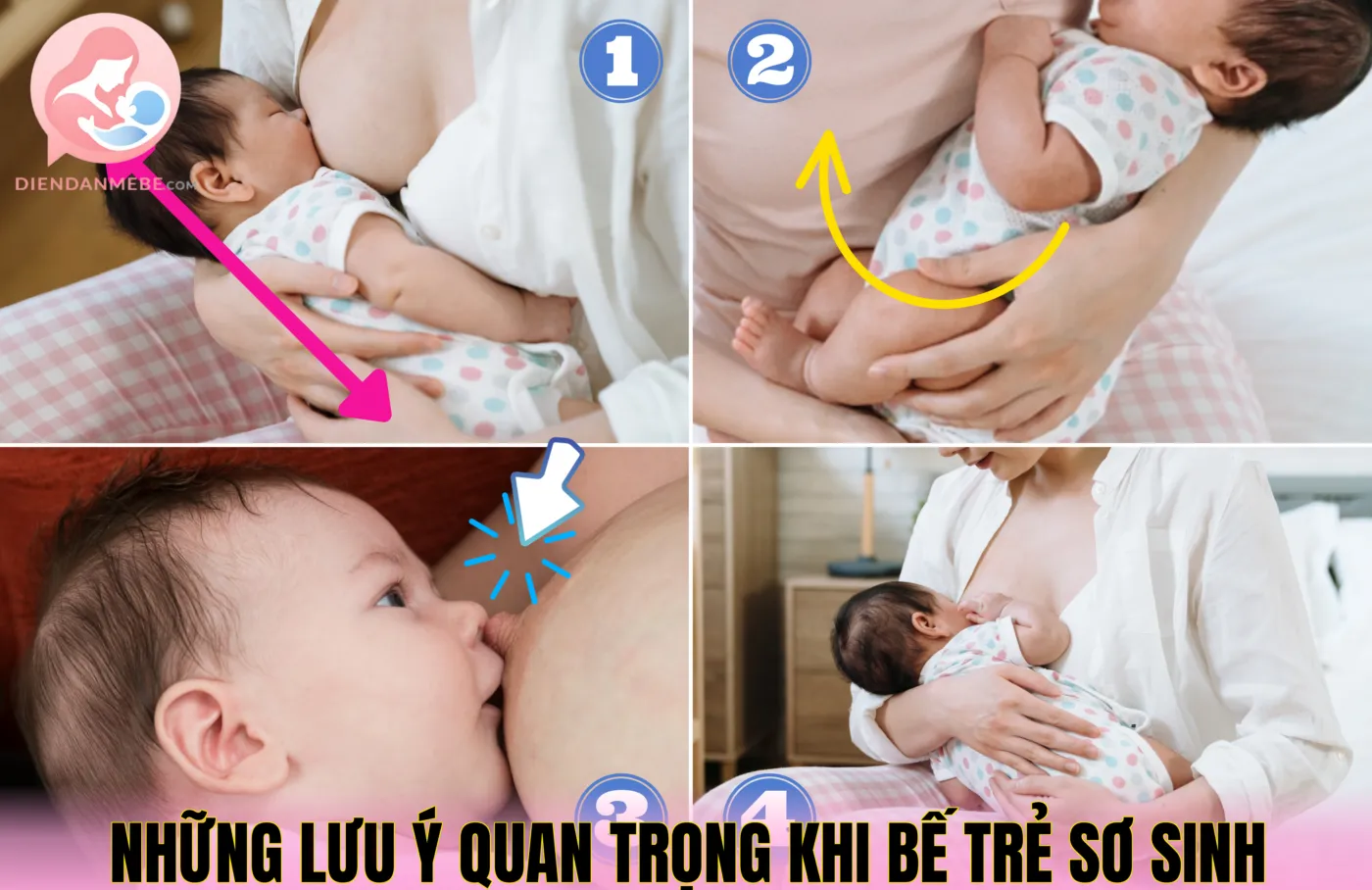 Những lưu ý quan trọng khi bế trẻ sơ sinh