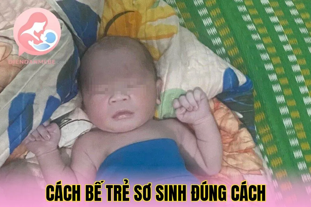 Cách Bế Trẻ Sơ Sinh Đúng Cách
