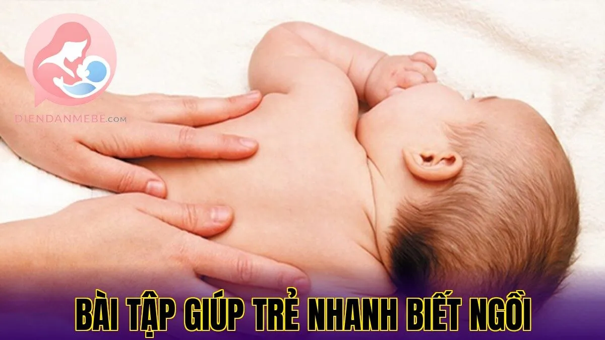 bài tập giúp trẻ nhanh biết ngồi