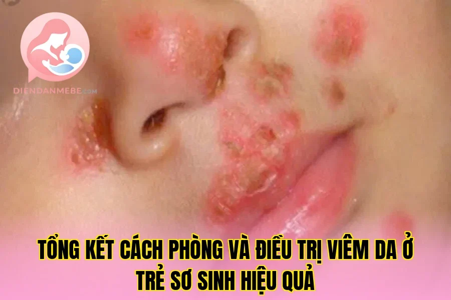 Tổng kết cách phòng và điều trị viêm da ở trẻ sơ sinh hiệu quả