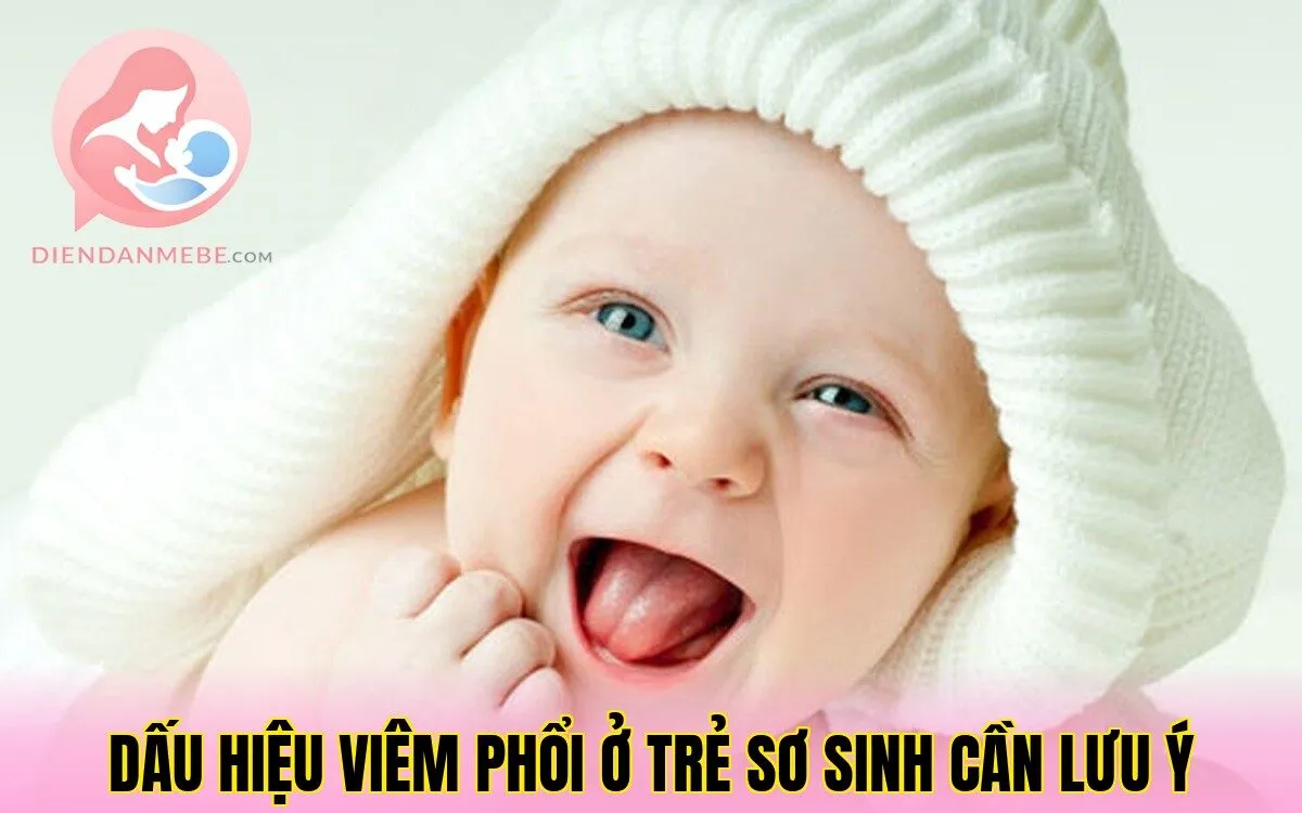 Dấu hiệu viêm phổi ở trẻ sơ sinh cần lưu ý