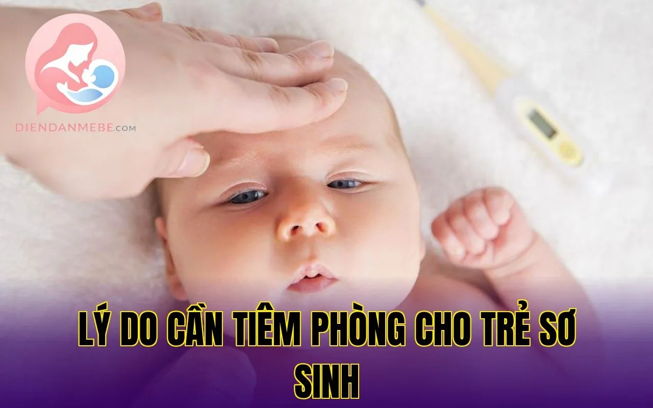 lý do cần tiêm phòng cho trẻ sơ sinh