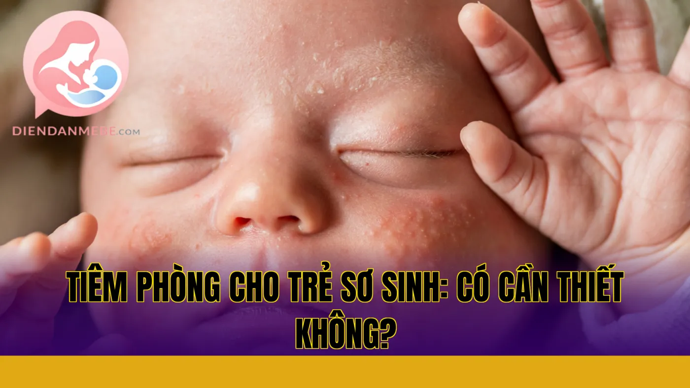 Tiêm phòng cho trẻ sơ sinh: Có cần thiết không?