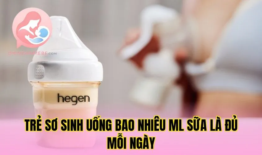 Trẻ sơ sinh uống bao nhiêu ml sữa là đủ mỗi ngày