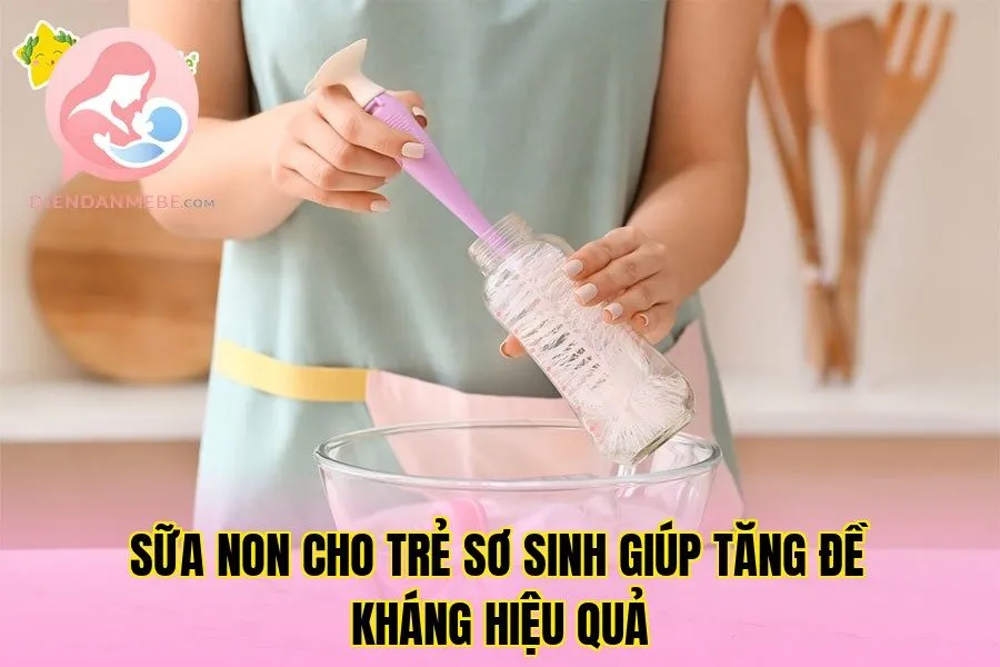 Sữa non cho trẻ sơ sinh giúp tăng đề kháng hiệu quả