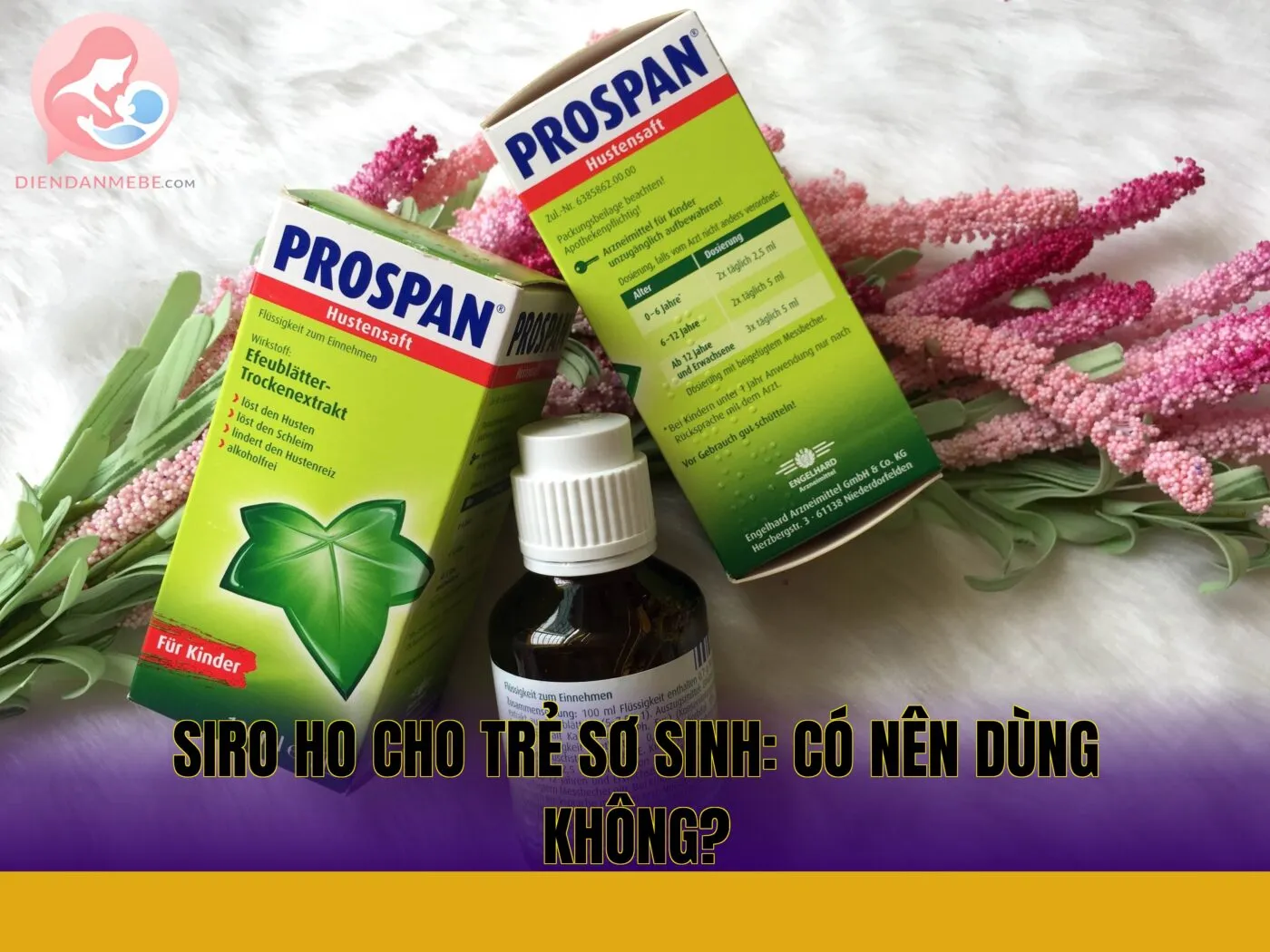 Siro ho cho trẻ sơ sinh: Có nên dùng không?
