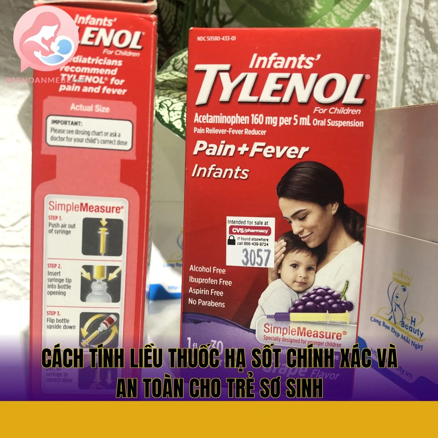 Cách tính liều thuốc hạ sốt chính xác và an toàn cho trẻ sơ sinh