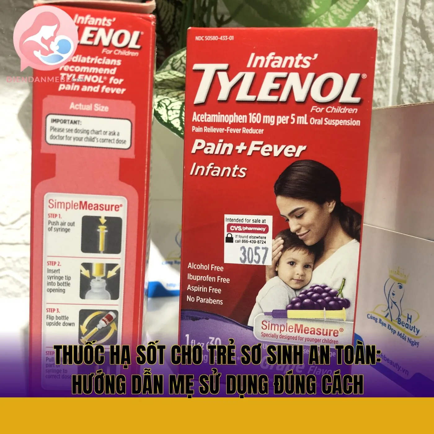 Thuốc hạ sốt cho trẻ sơ sinh an toàn: Hướng dẫn mẹ sử dụng đúng cách