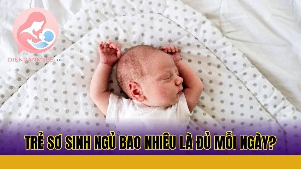 Trẻ sơ sinh ngủ bao nhiêu là đủ mỗi ngày?