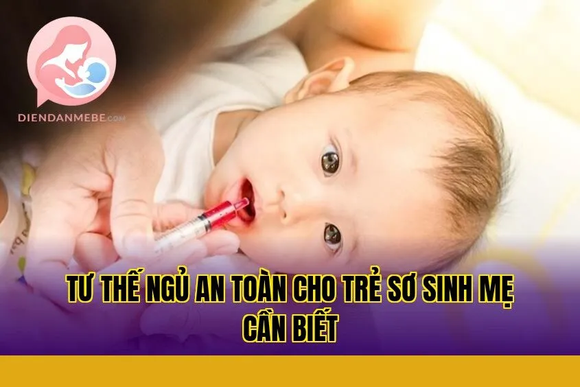Tư thế ngủ an toàn cho trẻ sơ sinh mẹ cần biết