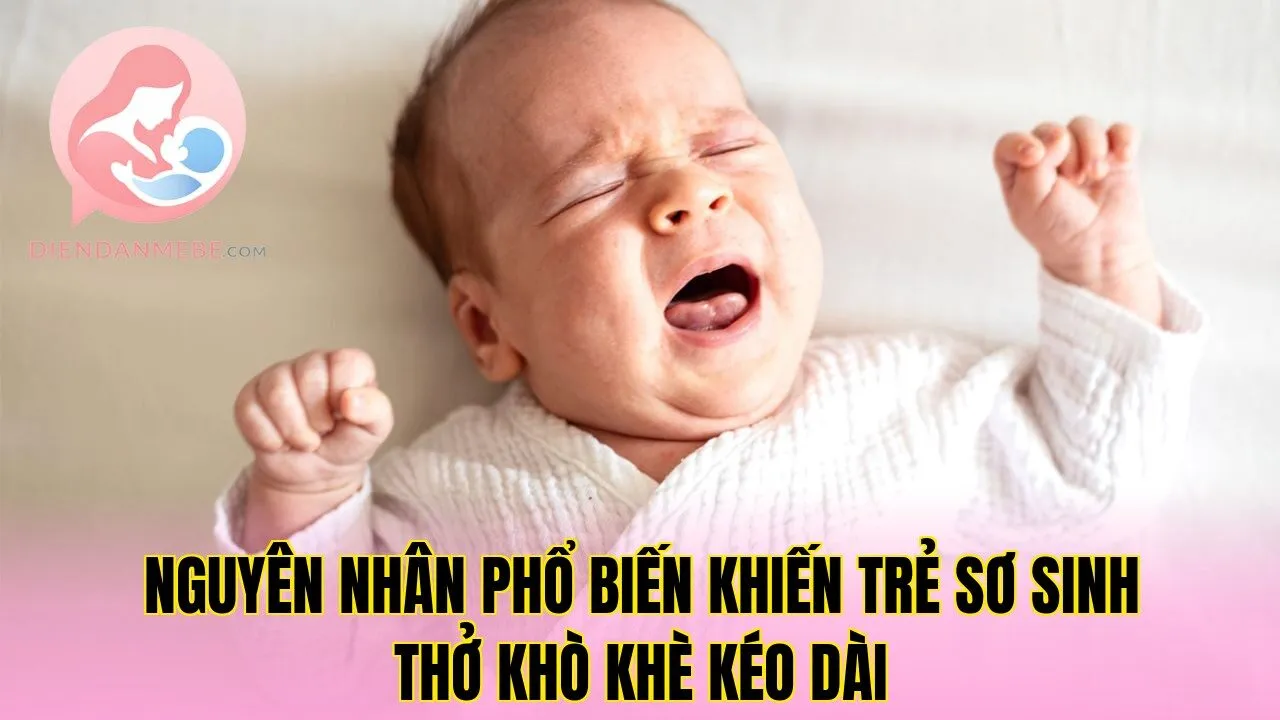 Nguyên nhân phổ biến khiến trẻ sơ sinh thở khò khè kéo dài