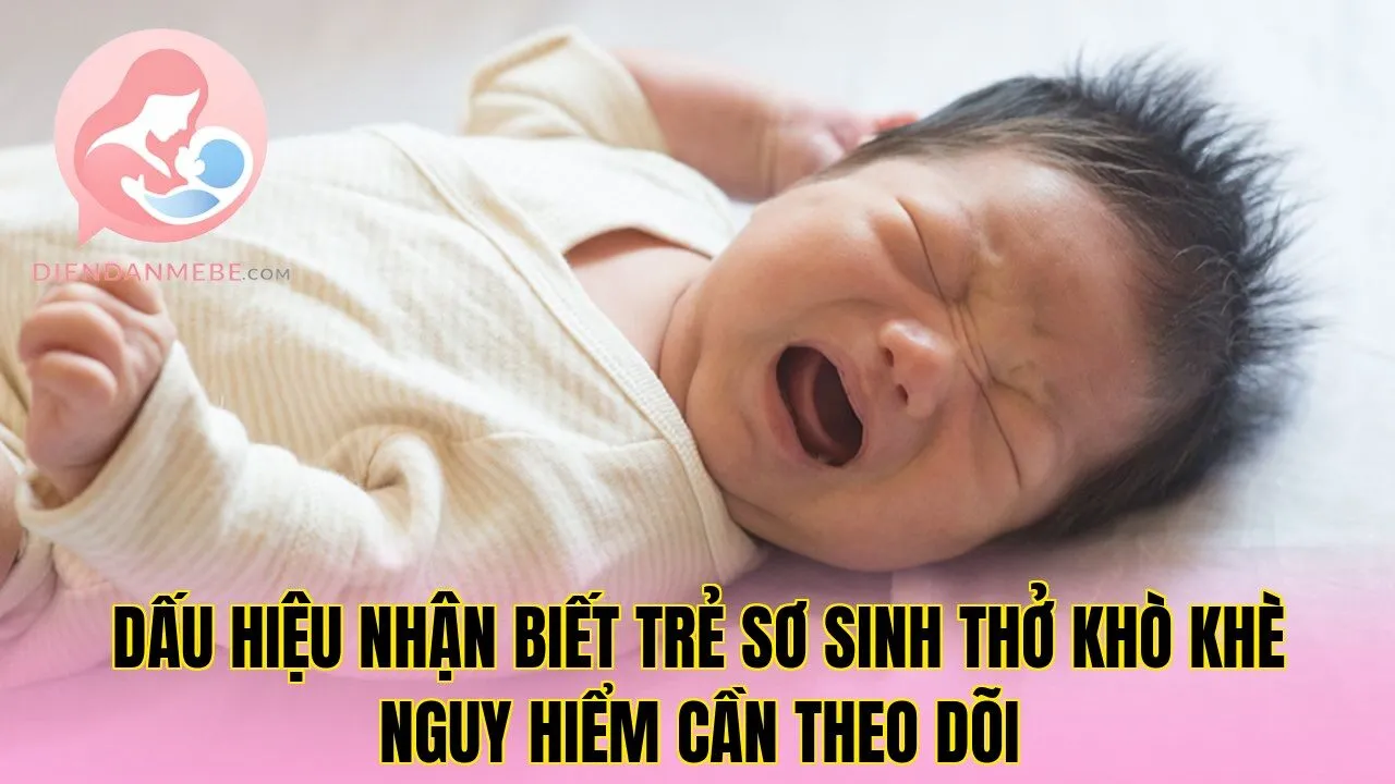 Dấu hiệu nhận biết trẻ sơ sinh thở khò khè nguy hiểm cần theo dõi