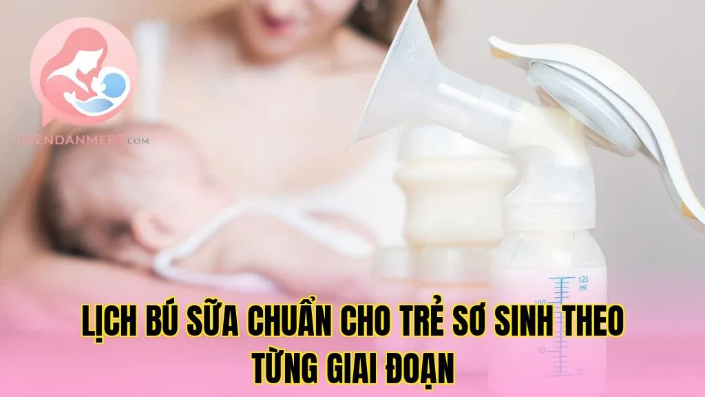 Lịch bú sữa chuẩn cho trẻ sơ sinh theo từng giai đoạn