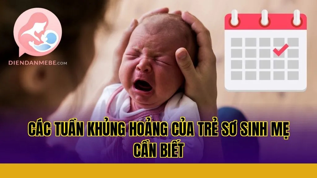 Các tuần khủng hoảng của trẻ sơ sinh mẹ cần biết