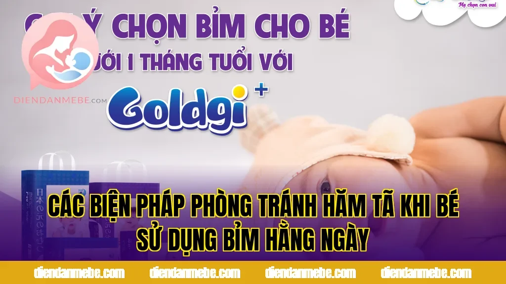 Các biện pháp phòng tránh hăm tã khi bé sử dụng bỉm hằng ngày