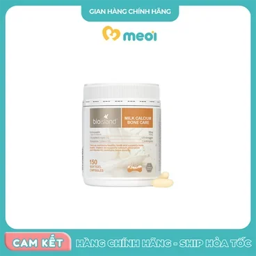 Viên uống canxi sữa bà bầu Bio Island Bone Care NK 150 viên