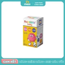 Vitamin D3K2 hết hợp DHA Rainbovit baby 20ml