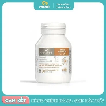Bio Island Milk Calcium bổ sung canxi cho bé trên 7 tháng (90 viên)