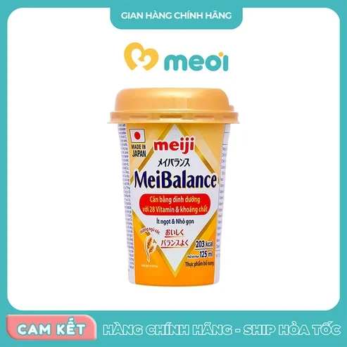 Thực phẩm bổ sung Meiji Meibalance ít ngọt 125ml