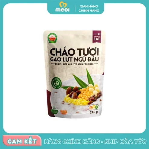 Cháo tươi Cây Thị gạo lứt ngũ đậu 240g 7M+