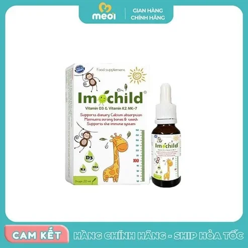 Vitamin D3 Và K2 Imochild 20ml