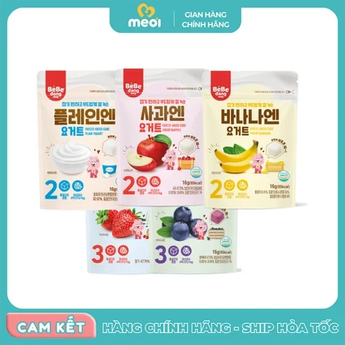 Sữa chua khô Bebedang vị việt quất 16g 12M+